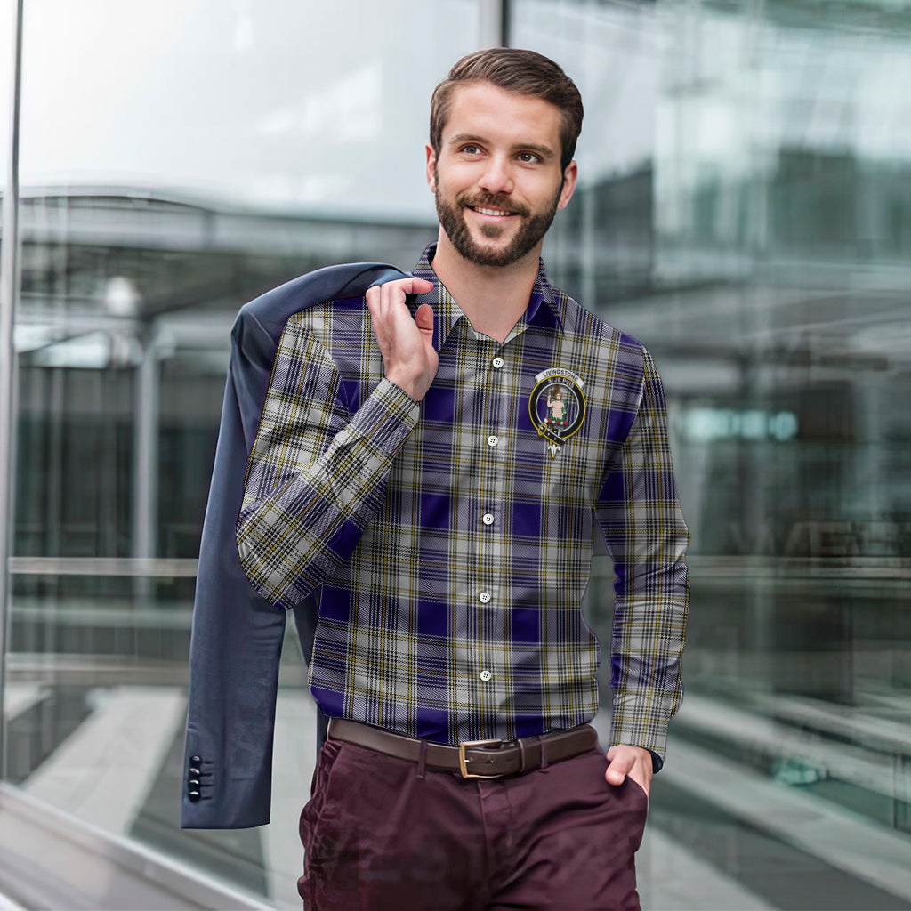 livingston-dress-tartan-long-sleeve-button-up-shirt-with-family-crest