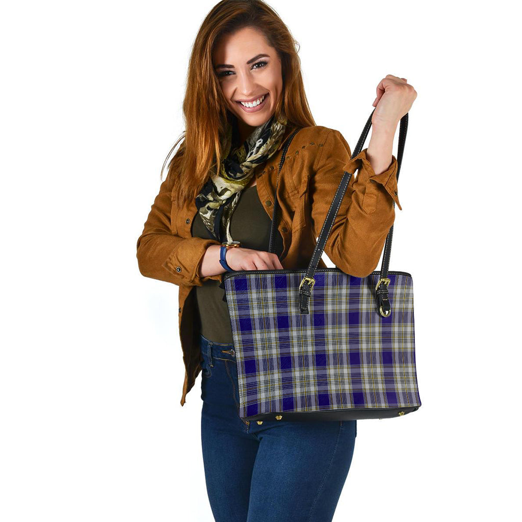 livingston-dress-tartan-leather-tote-bag