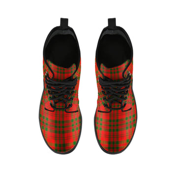 Livingstone Modern Tartan Leather Boots