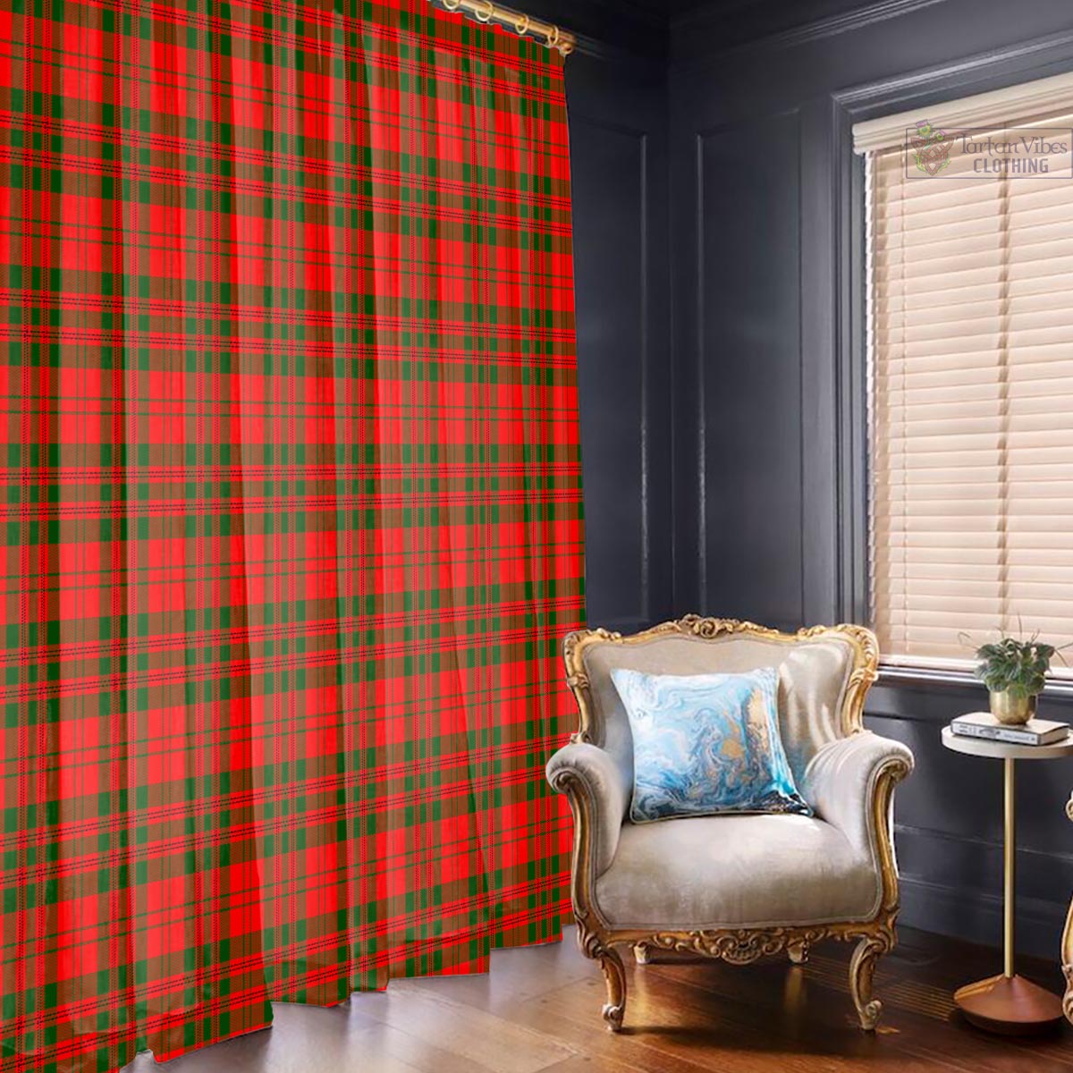 Livingston Modern Tartan Window Curtain