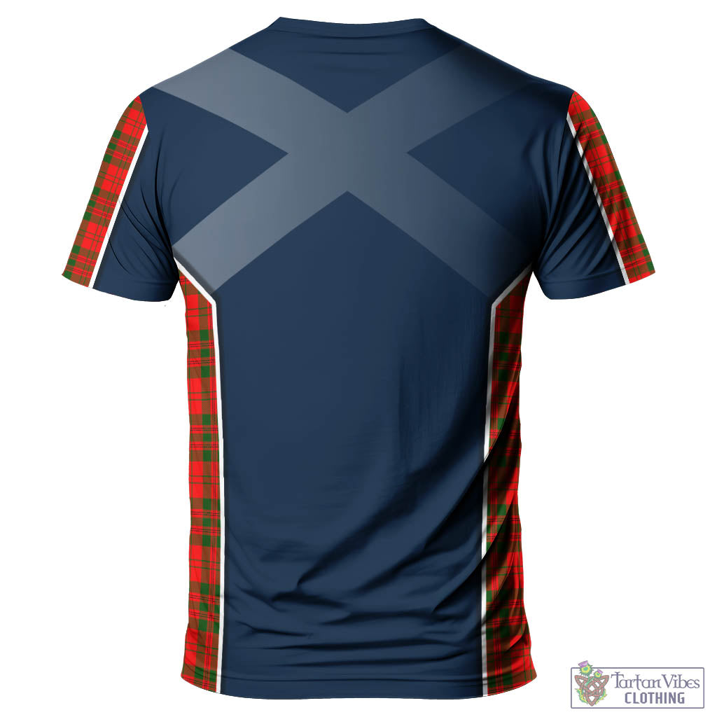 Tartan Vibes Clothing Livingston Modern Tartan T-Shirt with Family Crest and Scottish Thistle Vibes Sport Style