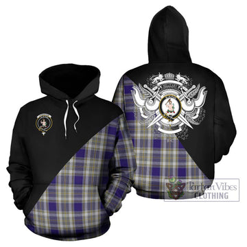 Livingstone Dress Tartan Hoodie with Family Crest and Military Logo Style