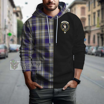 Livingstone Dress Tartan Hoodie with Family Crest and Half Of Me Style