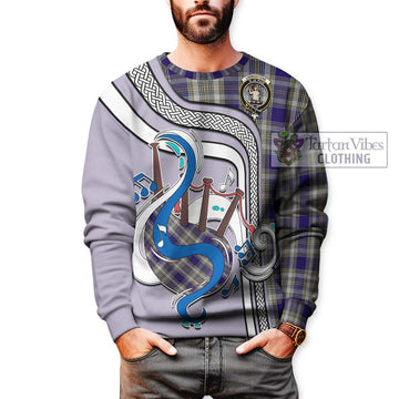 Livingstone Dress Tartan Sweatshirt with Epic Bagpipe Style