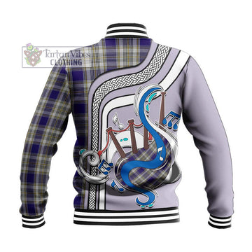 Livingstone Dress Tartan Baseball Jacket with Epic Bagpipe Style