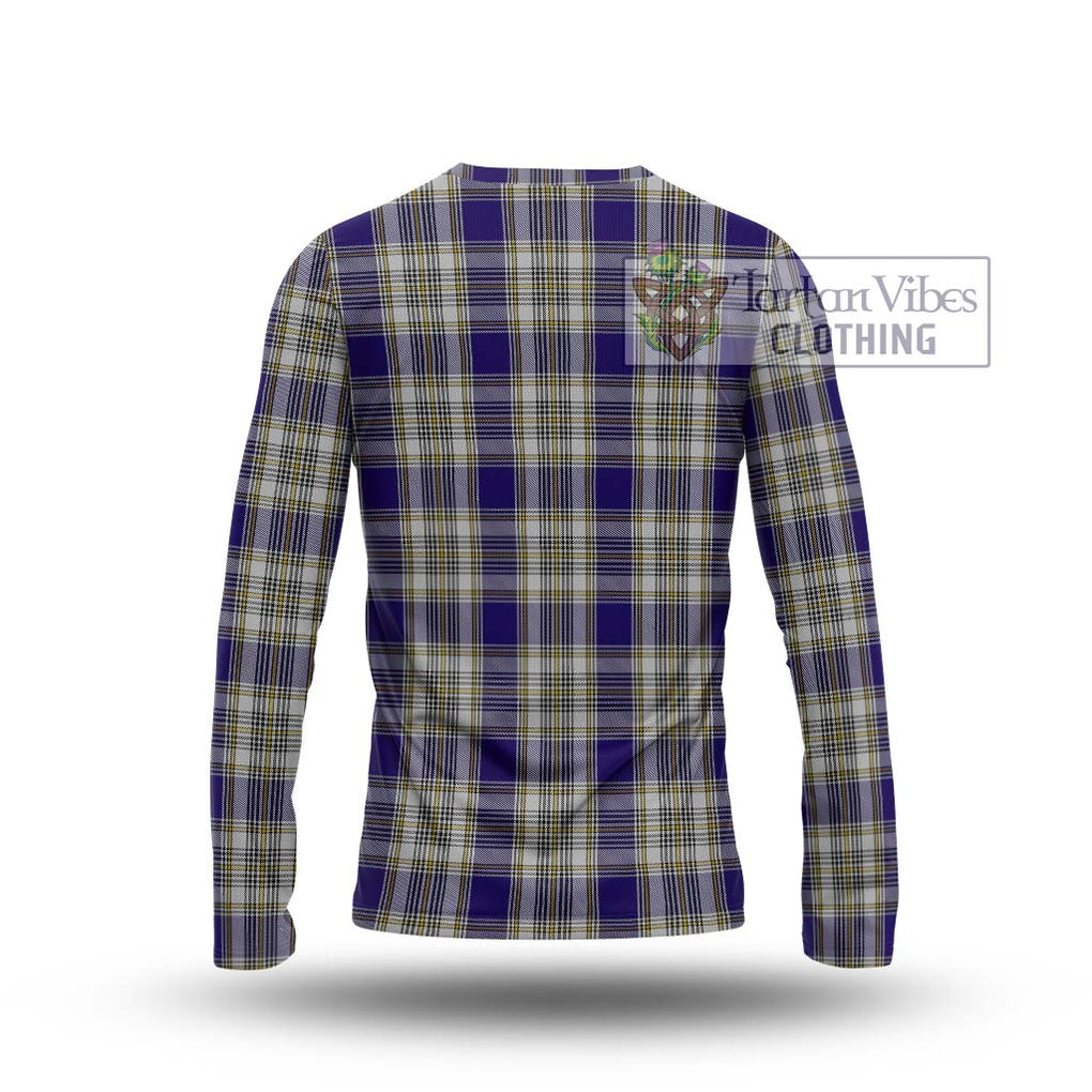 Livingstone Dress Tartan Long Sleeve T-Shirt with Family Crest DNA In Me Style - Tartanvibesclothing Shop