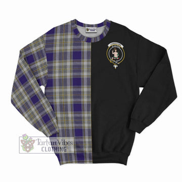 Livingstone Dress Tartan Sweatshirt with Family Crest and Half Of Me Style