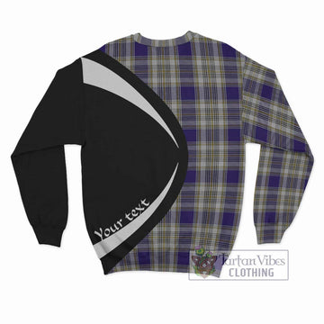 Livingstone Dress Tartan Sweatshirt with Family Crest Circle Style