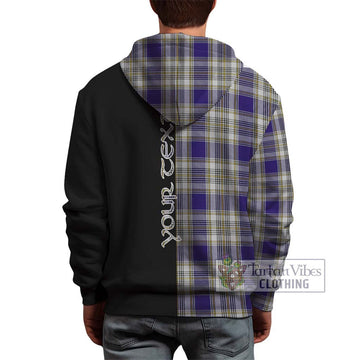 Livingstone Dress Tartan Hoodie with Family Crest and Half Of Me Style