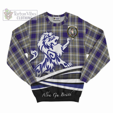 Livingstone Dress Tartan Sweatshirt with Alba Gu Brath Regal Lion Emblem