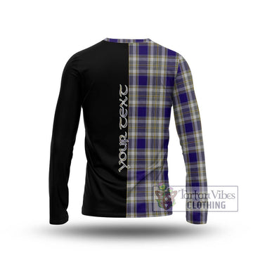 Livingstone Dress Tartan Long Sleeve T-Shirt with Family Crest and Half Of Me Style