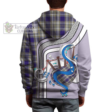 Livingstone Dress Tartan Hoodie with Epic Bagpipe Style