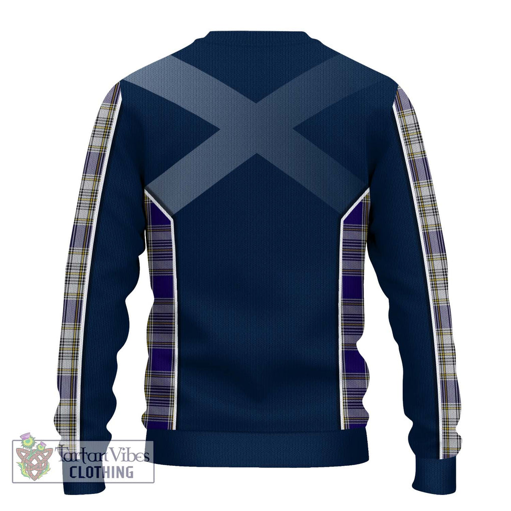 Livingstone Dress Tartan Knitted Sweater with Family Crest and Lion Rampant Vibes Sport Style - Tartan Vibes Clothing