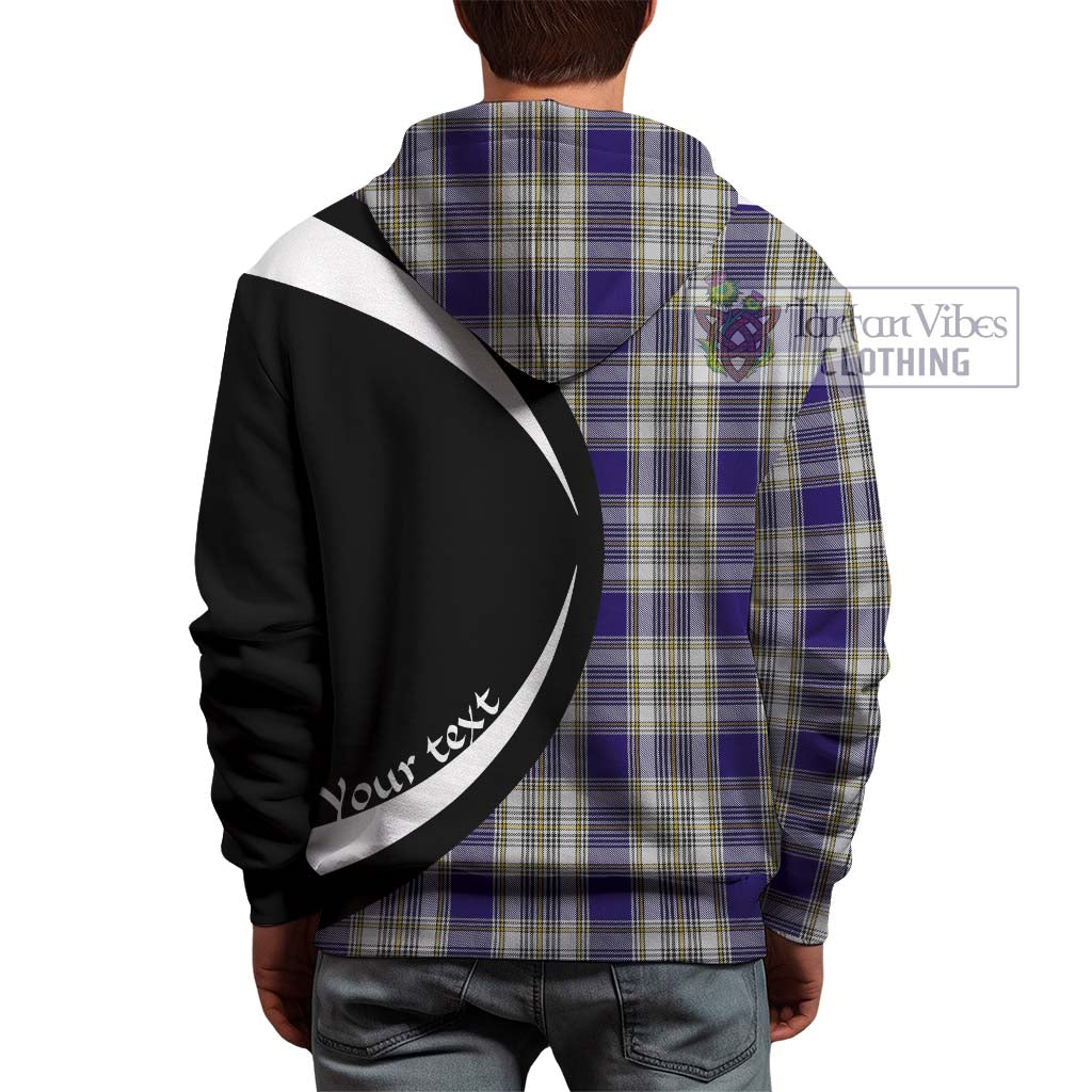 Tartan Vibes Clothing Livingstone Dress Tartan Hoodie with Family Crest Circle Style