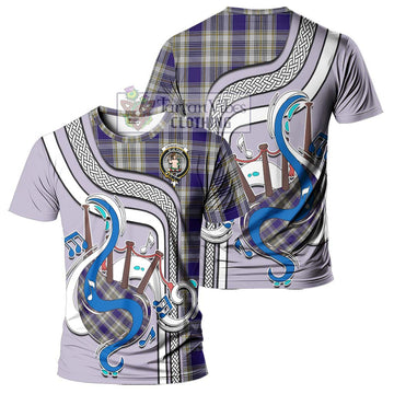 Livingstone Dress Tartan T-Shirt with Epic Bagpipe Style