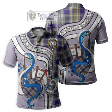 Livingstone Dress Tartan Polo Shirt with Epic Bagpipe Style