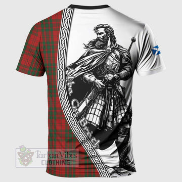 Livingstone (Livingston) Tartan Clan Crest T-Shirt with Highlander Warrior Celtic Style