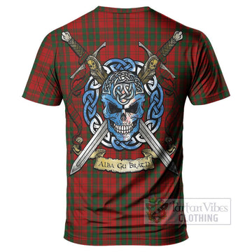 Livingstone (Livingston) Tartan T-Shirt with Family Crest Celtic Skull Style