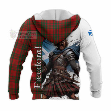 Livingstone (Livingston) Crest Tartan Knitted Hoodie Inspired by the Freedom of Scottish Warrior