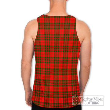 Livingstone Modern Tartan Men's Tank Top with Family Crest DNA In Me Style