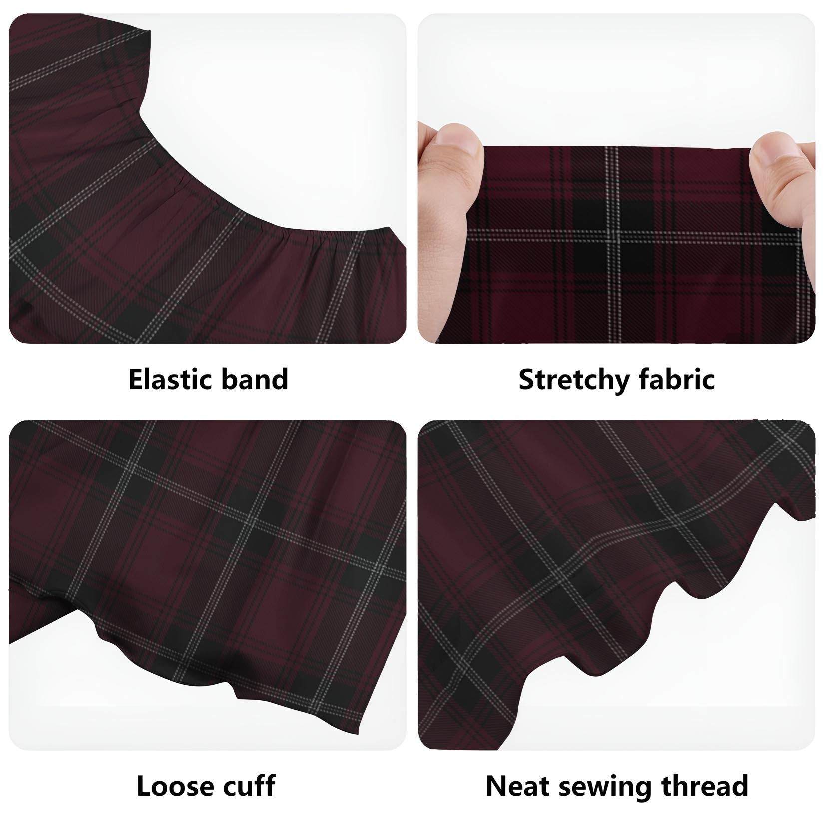 Llewellen of Wales Tartan Off Shoulder Long Dress - Tartanvibesclothing