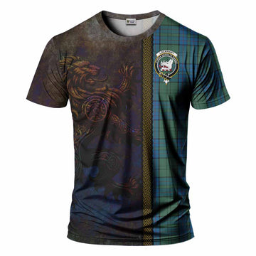 Lockhart Tartan Family Crest T-Shirt Alba Gu Brath Be Brave Lion Ancient Style Kid's Shirt - Tartan Vibes Clothing