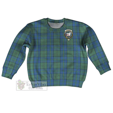 Lockhart Tartan Kid Ugly Sweater with Family Crest Kid - Tartan Vibes Clothing