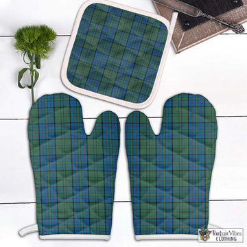 Lockhart Tartan Combo Oven Mitt & Pot-Holder White - Tartan Vibes Clothing