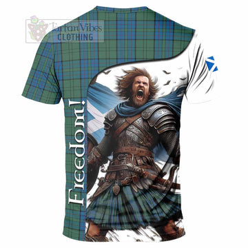 Lockhart Crest Tartan T-Shirt Inspired by the Freedom of Scottish Warrior - Tartan Vibes Clothing