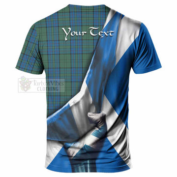 Lockhart Tartan T-Shirt with Family Crest Scotland Patriotic Style - Tartan Vibes Clothing