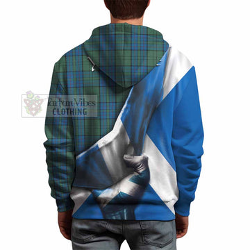 Lockhart Tartan Hoodie with Family Crest Scotland Patriotic Style