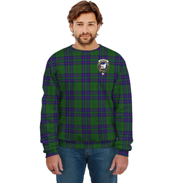 Lockhart Modern Tartan Sweatshirt with Family Crest