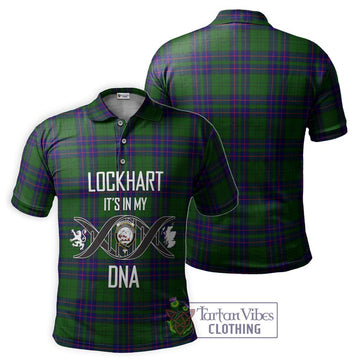 Lockhart Modern Tartan Polo Shirt with Family Crest DNA In Me Style