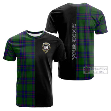 Lockhart Modern Tartan Cotton T-shirt with Family Crest and Half Of Me Style