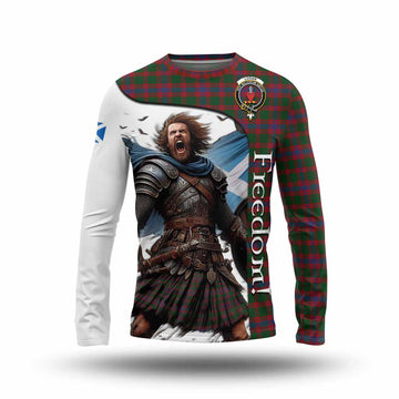 Logan Crest Tartan Long Sleeve T-Shirt Inspired by the Freedom of Scottish Warrior