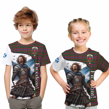 Logan Crest Tartan Kid T-Shirt Inspired by the Freedom of Scottish Warrior