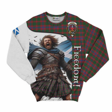 Logan Crest Tartan Sweatshirt Inspired by the Freedom of Scottish Warrior