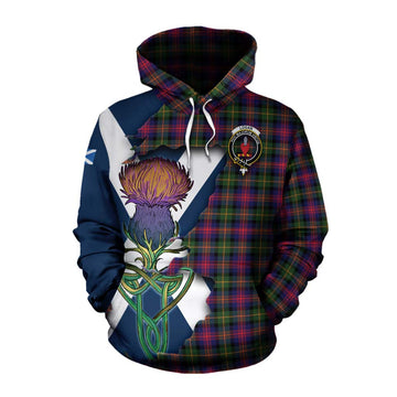 Logan Tartan Family Crest Cotton Hoodie Scottish Thistle Celtic Inspired Pullover Hoodie XS - Tartan Vibes Clothing