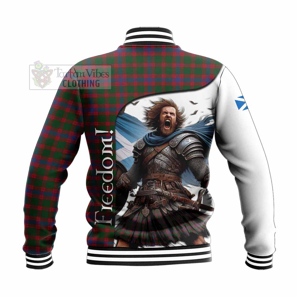 Tartan Vibes Clothing Logan Crest Tartan Baseball Jacket Inspired by the Freedom of Scottish Warrior