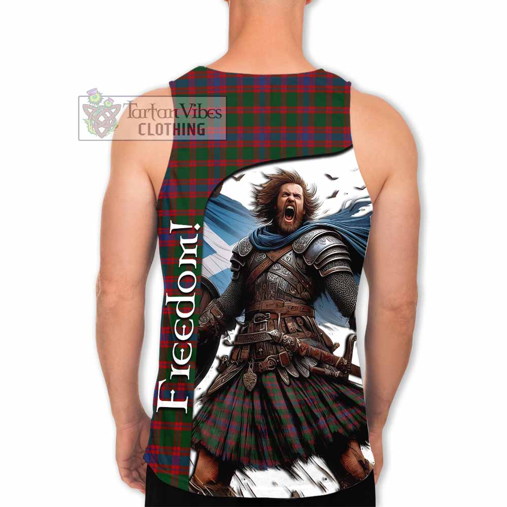 Tartan Vibes Clothing Logan Crest Tartan Men's Tank Top Inspired by the Freedom of Scottish Warrior