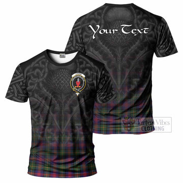 Logan Tartan T-Shirt with Family Crest Celtic Thistle Vibes