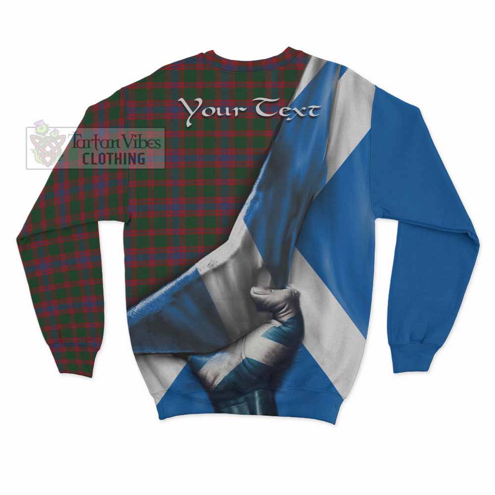 Tartan Vibes Clothing Logan Tartan Sweatshirt with Family Crest Scotland Patriotic Style