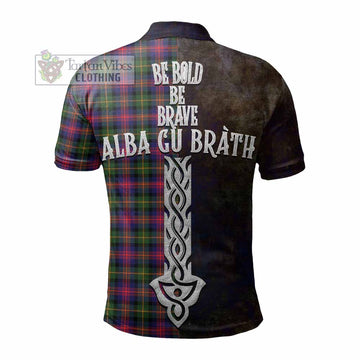 Logan Tartan Family Crest Polo Shirt Alba Gu Brath Be Brave Lion Ancient Style - Tartan Vibes Clothing