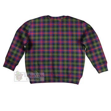 Logan Tartan Kid Ugly Sweater with Family Crest