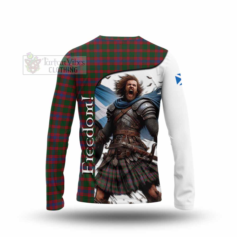 Tartan Vibes Clothing Logan Crest Tartan Long Sleeve T-Shirt Inspired by the Freedom of Scottish Warrior