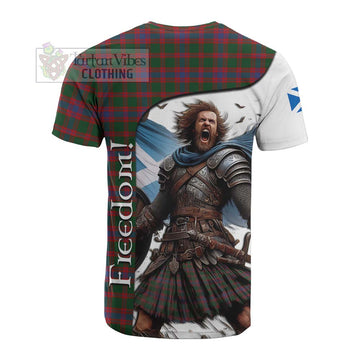 Logan Crest Tartan Cotton T-shirt Inspired by the Freedom of Scottish Warrior