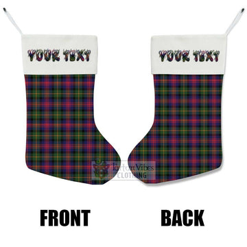 Logan Tartan Christmas Stocking with Personalized Text