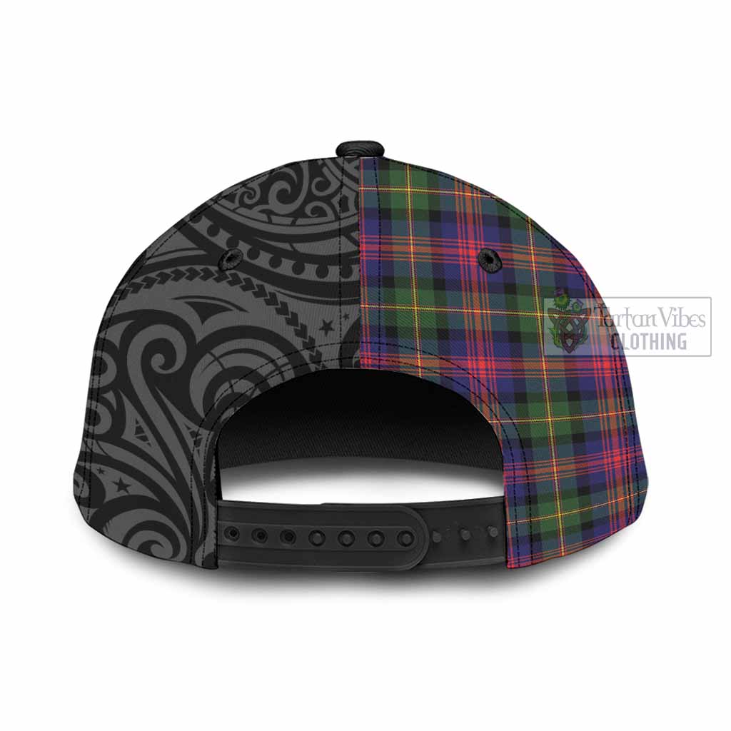 Tartan Vibes Clothing Logan Tartan Classic Cap with New Zealand Silver Fern Half Style