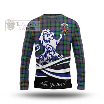 Logan Ancient Tartan Long Sleeve T-Shirt with Alba Gu Brath Regal Lion Emblem