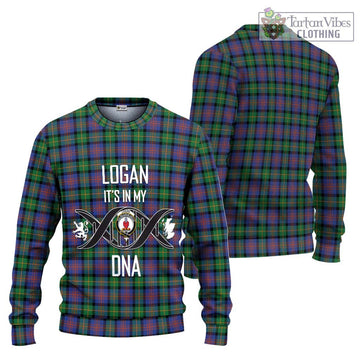 Logan Ancient Tartan Ugly Sweater with Family Crest DNA In Me Style